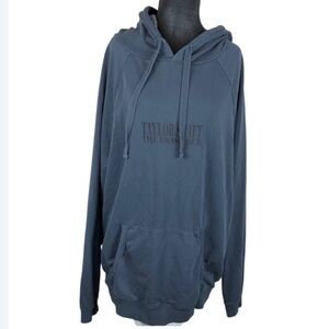 Taylor Swift Hoodie Eras Tour 2023 Washed Blue Sweatshirt Extra Large